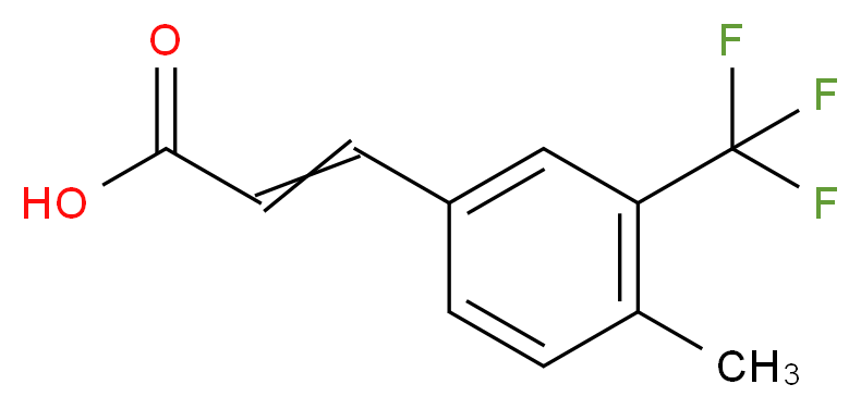 4-Methyl-3-(trifluoromethyl)cinnamic acid_分子结构_CAS_)