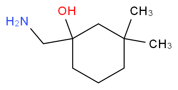 1-(aminomethyl)-3,3-dimethylcyclohexan-1-ol_分子结构_CAS_911099-61-1