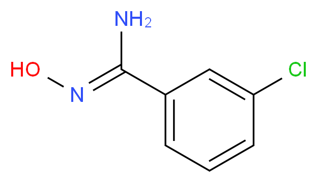 3-Chlorobenzamidoxime_分子结构_CAS_22179-77-7)