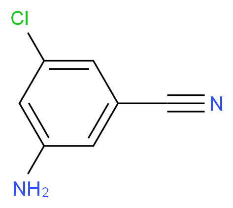 3-Amino-5-chlorobenzonitrile 97%_分子结构_CAS_53312-78-0)