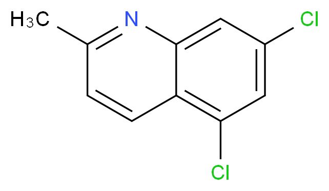 5,7-dichloro-2-methylquinoline_分子结构_CAS_26933-09-5