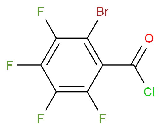 2-溴-3,4,5,6-四氟苯甲酰氯_分子结构_CAS_151096-42-3)