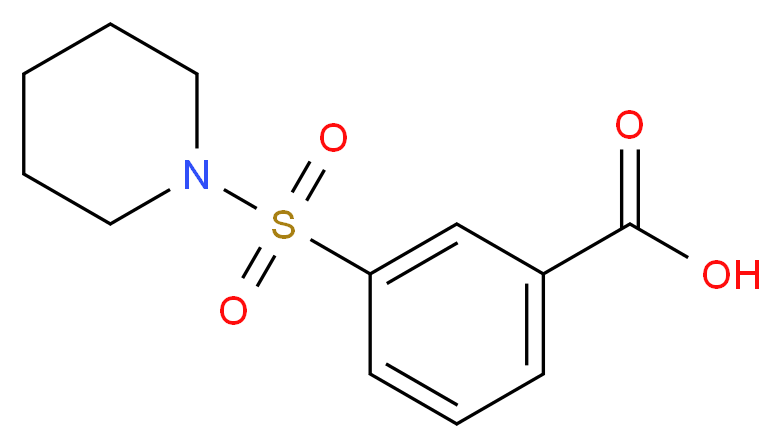 3-(Piperidinosulfonyl)benzenecarboxylic acid_分子结构_CAS_7311-93-5)