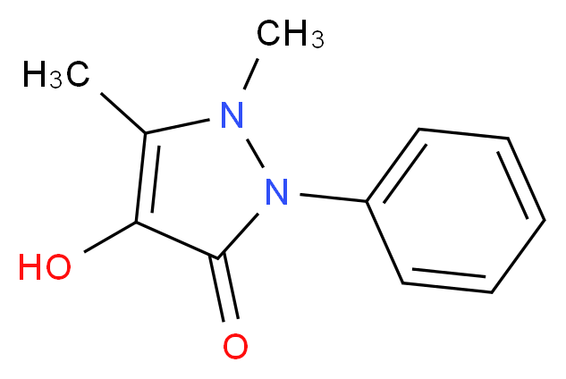 4-羟基安替比林_分子结构_CAS_1672-63-5)