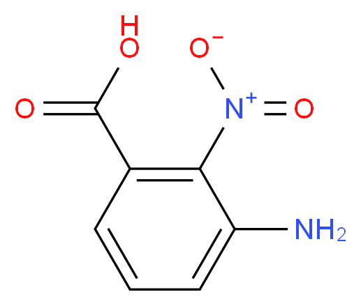 2-Nitro-3-aminobenzoic acid_分子结构_CAS_116465-92-0)