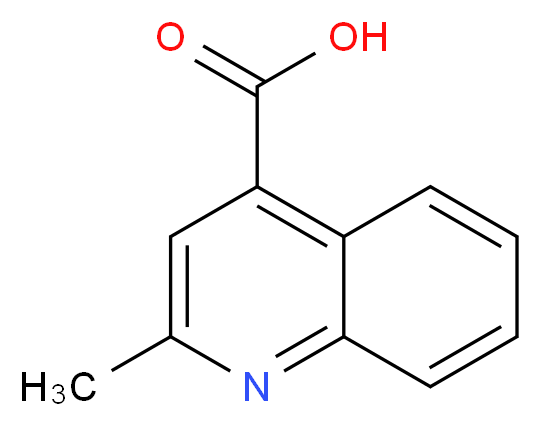 2-Methylquinoline-4-carboxylic acid_分子结构_CAS_634-38-8)