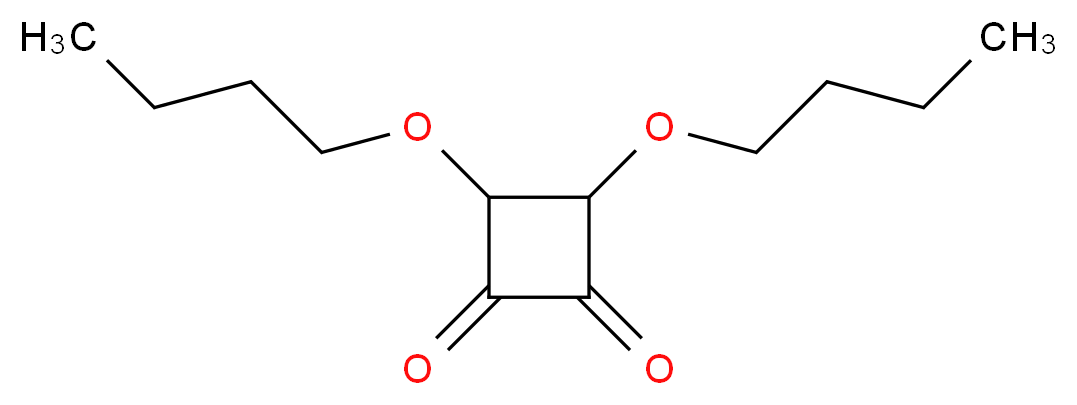 3,4-二丁氧基-3-环丁烯-1,2-二酮_分子结构_CAS_2892-62-8)