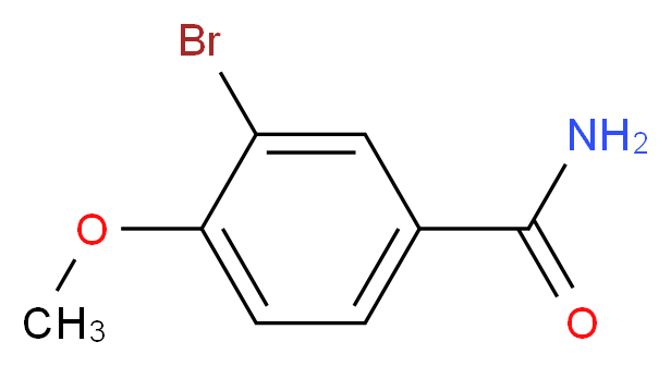 3-bromo-4-methoxybenzamide_分子结构_CAS_200956-55-4