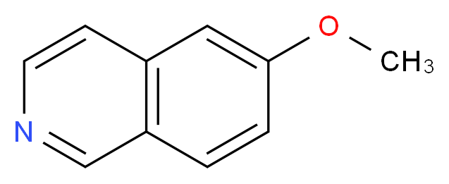 6-methoxyisoquinoline_分子结构_CAS_52986-70-6