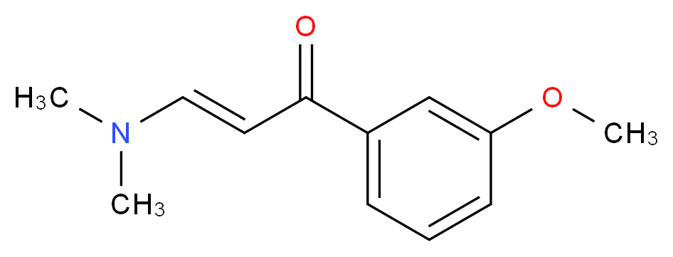 3-(dimethylamino)-1-(3-methoxyphenyl)prop-2-en-1-one_分子结构_CAS_62041-46-7