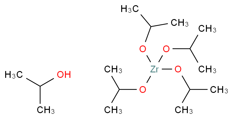 异丙醇锆异丙醇络合物_分子结构_CAS_14717-56-7)