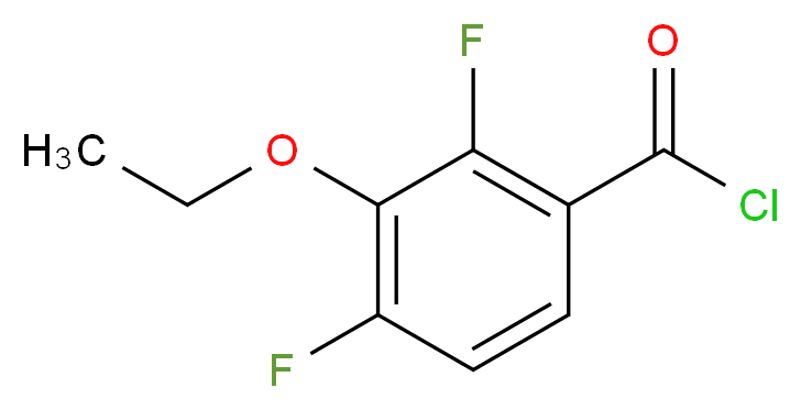 3-ethoxy-2,4-difluorobenzoyl chloride_分子结构_CAS_1017779-90-6