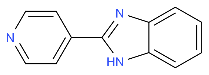 2-Pyridin-4-yl-1H-benzimidazole_分子结构_CAS_)