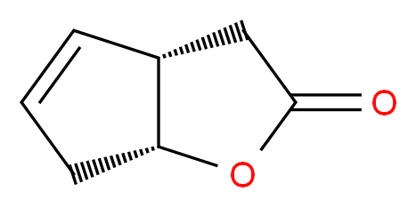 (3aS,6aR)-2H,3H,3aH,6H,6aH-cyclopenta[b]furan-2-one_分子结构_CAS_54483-22-6