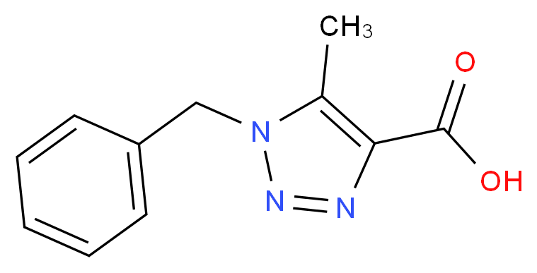 1-Benzyl-5-methyl-1H-1,2,3-triazole-4-carboxylic acid 97%_分子结构_CAS_54698-60-1)