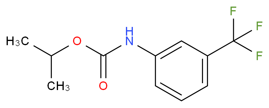 Isopropyl 3-(trifluoromethyl)carbanilate_分子结构_CAS_370-56-9)