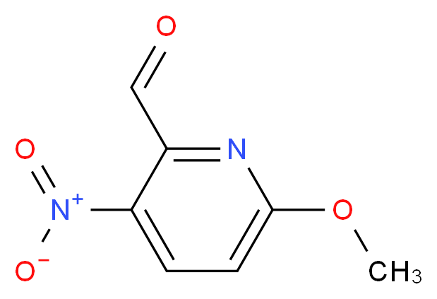 6-METHOXY-3-NITROPYRIDINE-2-CARBALDEHYDE_分子结构_CAS_871583-87-8)