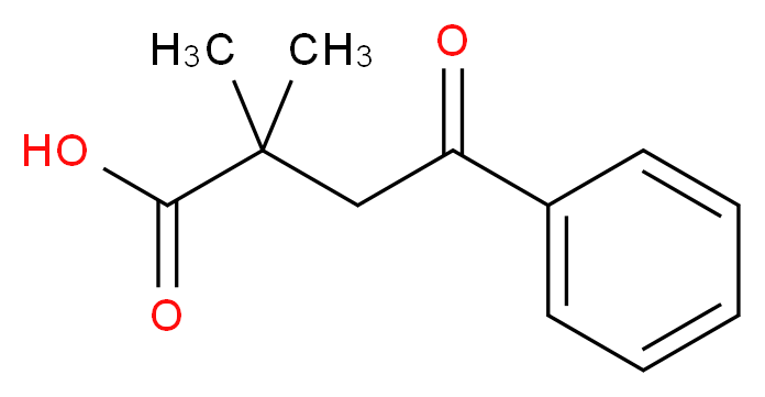 2,2-Dimethyl-4-oxo-4-phenyl-butyric acid_分子结构_CAS_15116-34-4)