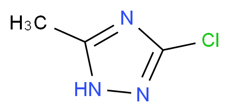 3-chloro-5-methyl-1H-1,2,4-triazole_分子结构_CAS_15285-15-1