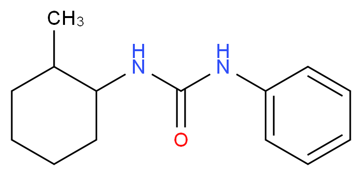 3-(2-methylcyclohexyl)-1-phenylurea_分子结构_CAS_1982-49-6