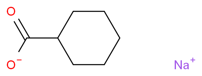 sodium cyclohexanecarboxylate_分子结构_CAS_136-01-6