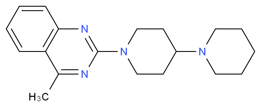 1'-(4-methylquinazolin-2-yl)-1,4'-bipiperidine_分子结构_CAS_)