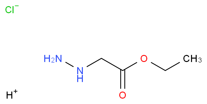 Ethyl hydrazinoacetate hydrochloride_分子结构_CAS_6945-92-2)