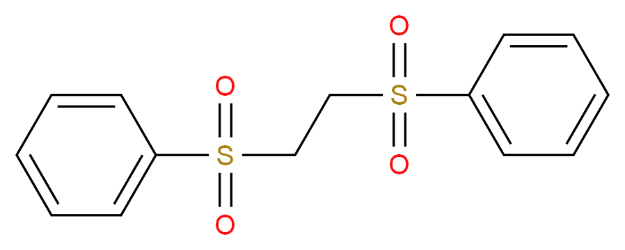 [2-(benzenesulfonyl)ethanesulfonyl]benzene_分子结构_CAS_599-94-0