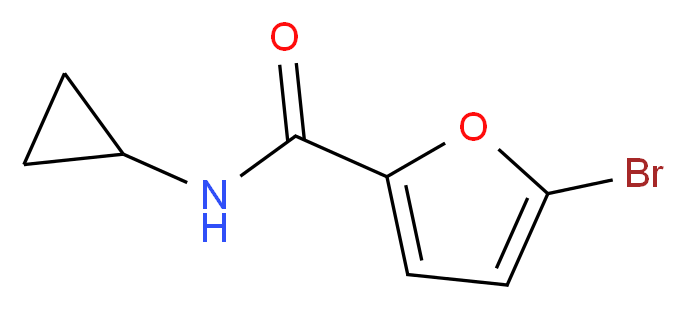 5-bromo-N-cyclopropyl-2-furamide_分子结构_CAS_352682-00-9)