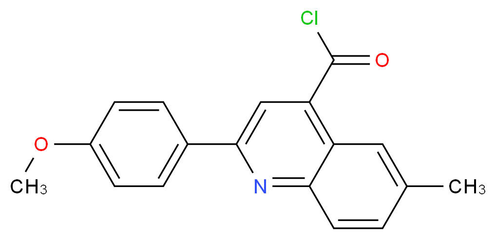 2-(4-Methoxyphenyl)-6-methylquinoline-4-carbonyl chloride_分子结构_CAS_)
