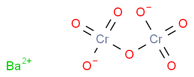 barium(2+) ion [(oxidodioxochromio)oxy]chromiumoylolate_分子结构_CAS_10031-16-0