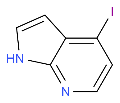 4-Iodo-7-azaindole_分子结构_CAS_319474-34-5)