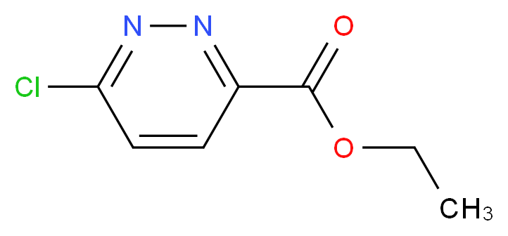 Ethyl 6-chloro-3-pyridazinecarboxylate_分子结构_CAS_75680-92-1)