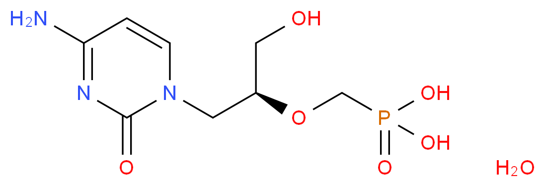 Cidofovir hydrate_分子结构_CAS_113852-37-2(anhydrous))