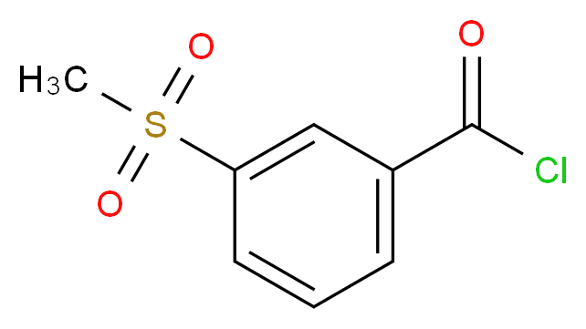 3-(methylsulfonyl)benzoyl chloride_分子结构_CAS_54857-54-4)