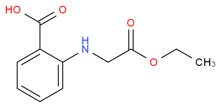 2-[(2-ethoxy-2-oxoethyl)amino]benzoic acid_分子结构_CAS_65992-17-8)