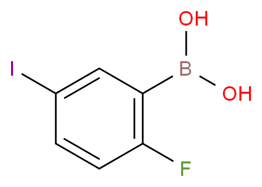 2-氟-5-碘苯硼酸_分子结构_CAS_866683-41-2)