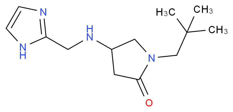 1-(2,2-dimethylpropyl)-4-[(1H-imidazol-2-ylmethyl)amino]-2-pyrrolidinone_分子结构_CAS_)
