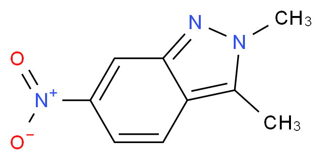 2,3-dimethyl-6-nitro-2H-indazole_分子结构_CAS_444731-73-1