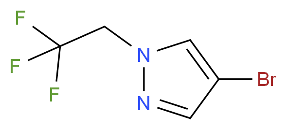 4-bromo-1-(2,2,2-trifluoroethyl)-1H-pyrazole_分子结构_CAS_1049730-37-1