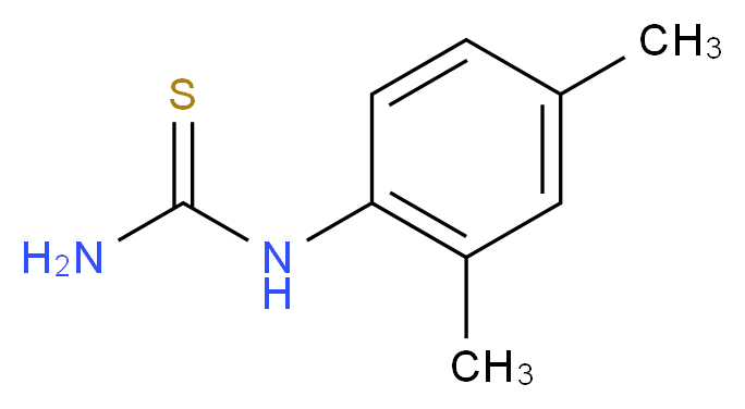 N-(2,4-二甲基苯基)硫脲_分子结构_CAS_16738-20-8)