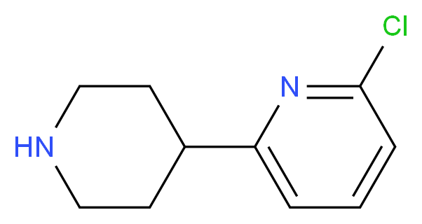 2-CHLORO-6-(PIPERIDIN-4-YL)-PYRIDINE_分子结构_CAS_99202-32-1)