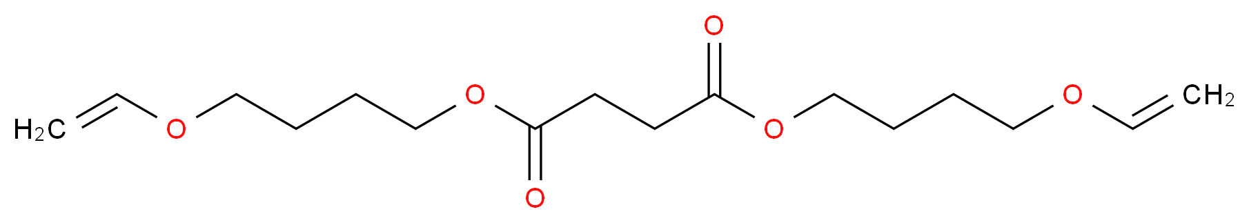 1,4-bis[4-(ethenyloxy)butyl] butanedioate_分子结构_CAS_135876-32-3