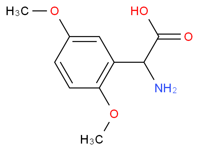 AMINO-(2,5-DIMETHOXY-PHENYL)-ACETIC ACID_分子结构_CAS_106247-35-2)