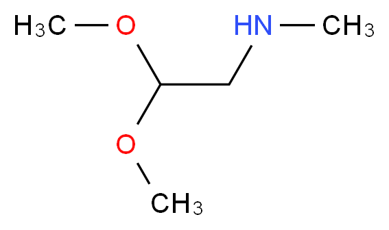 (2,2-dimethoxyethyl)(methyl)amine_分子结构_CAS_122-07-6