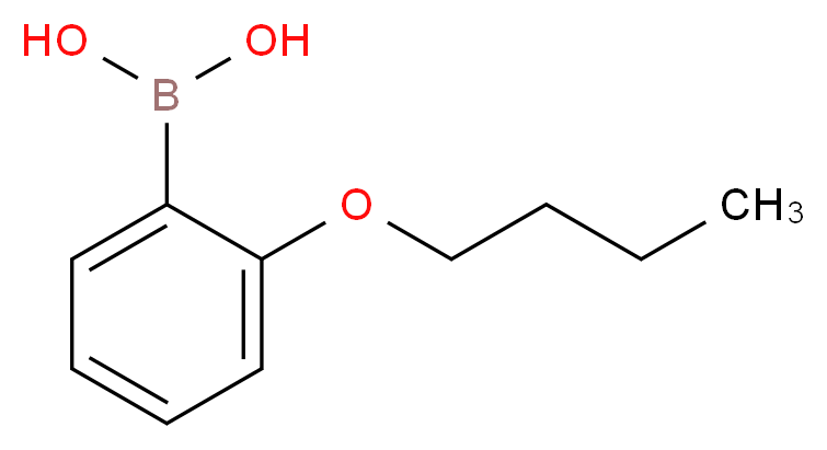 2-Butyloxyphenylboronic acid_分子结构_CAS_)