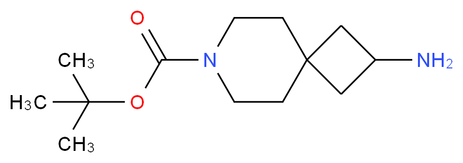 tert-butyl 2-amino-7-azaspiro[3.5]nonane-7-carboxylate_分子结构_CAS_1239319-82-4