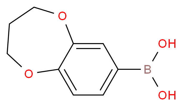 3,4-Dihydro-2H-1,5-benzodioxepin-7-boronic acid 90%_分子结构_CAS_279261-89-1)