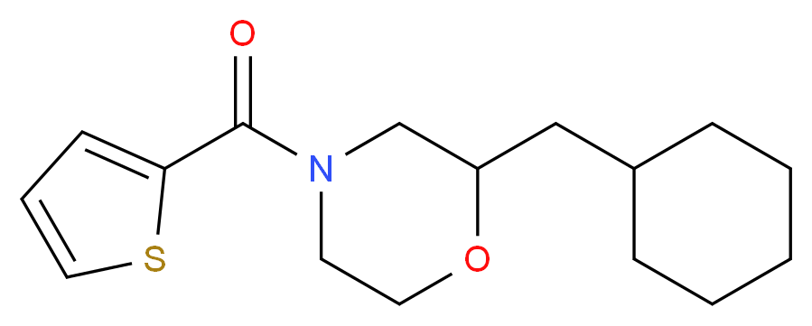2-(cyclohexylmethyl)-4-(2-thienylcarbonyl)morpholine_分子结构_CAS_)