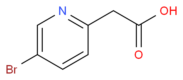 2-(5-bromopyridin-2-yl)acetic acid_分子结构_CAS_192642-85-6